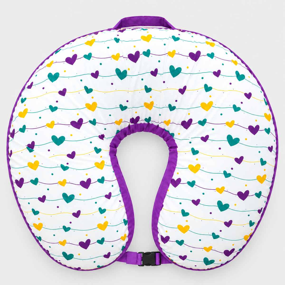 Purple Hearts - Feeding Pillow
