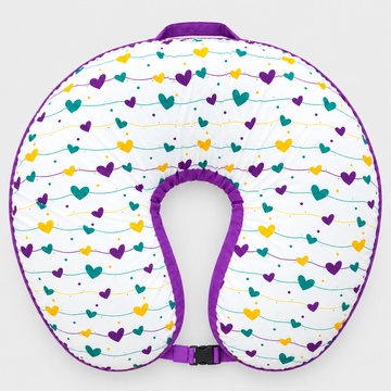 Purple Hearts - Feeding Pillow