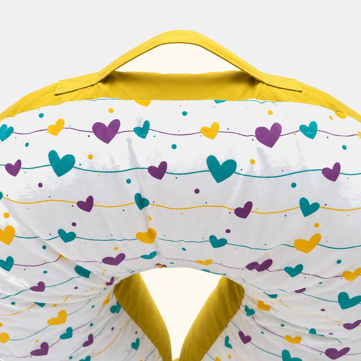 Yellow Hearts - Feeding Pillow