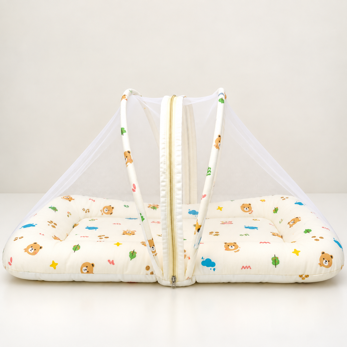 Teddy Sky - Crinkled Muslin Net Bed