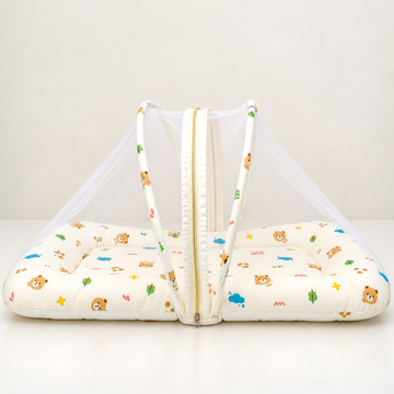 Teddy Sky - Crinkled Muslin Net Bed