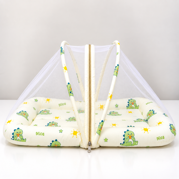 Dino - Crinkled Muslin Net Bed