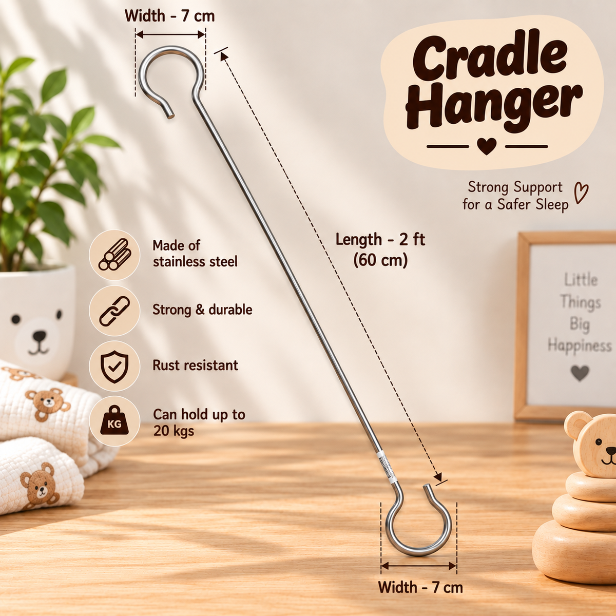 Cradle Hanger - 2 Ft