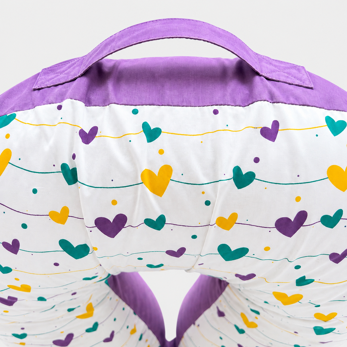 Purple Hearts - Feeding Pillow
