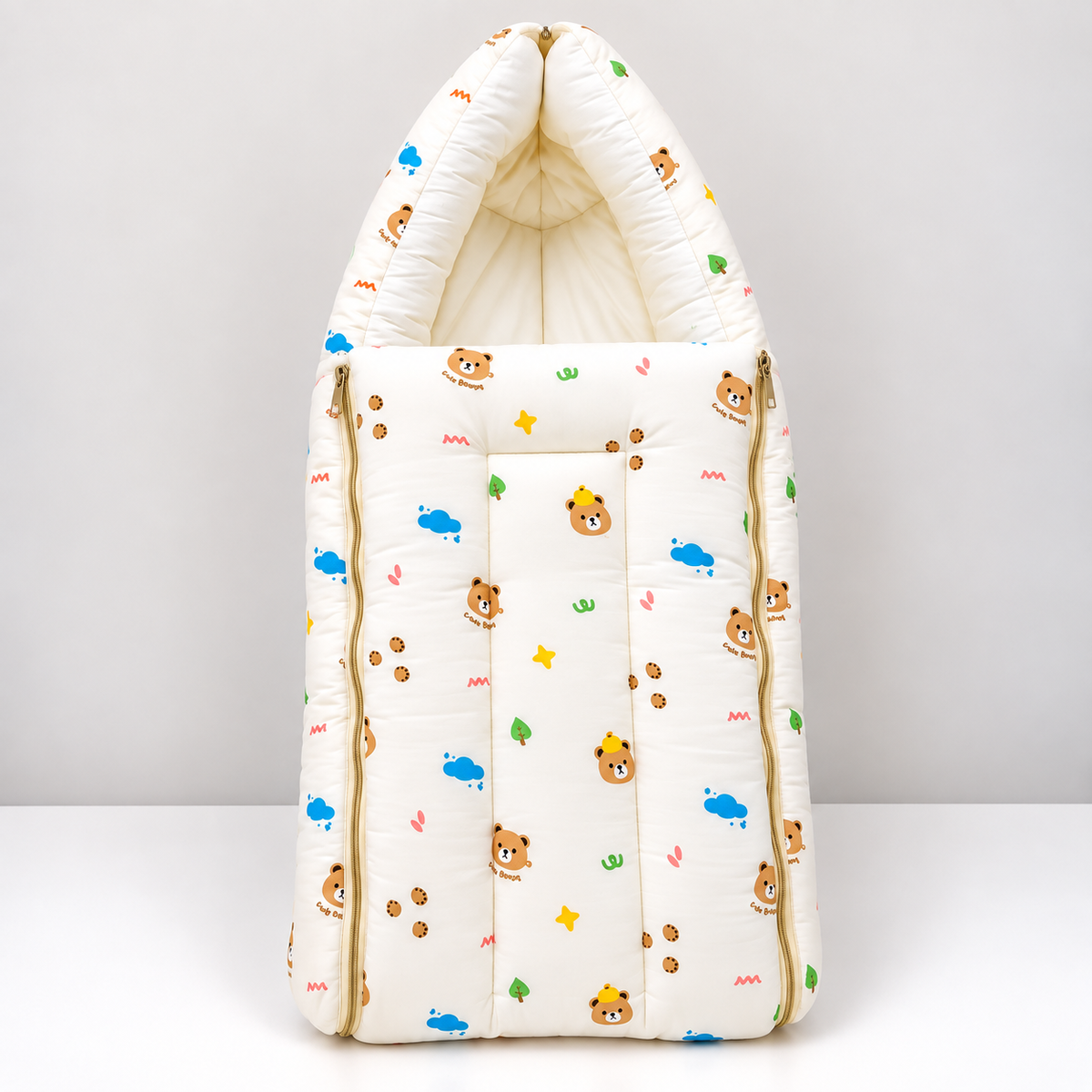 Teddy Sky - Crinkled Muslin Carry Nest