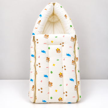 Teddy Sky - Crinkled Muslin Carry Nest