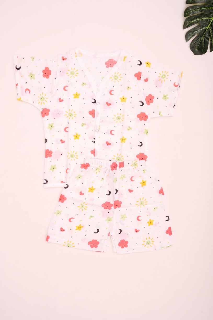 Half Sleeve Co-Ord Set Pack of 3 (Assorted Prints)