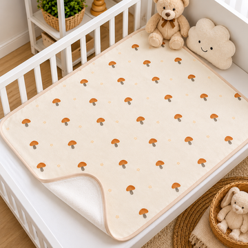 Mushroom - Muslin Bed Protector