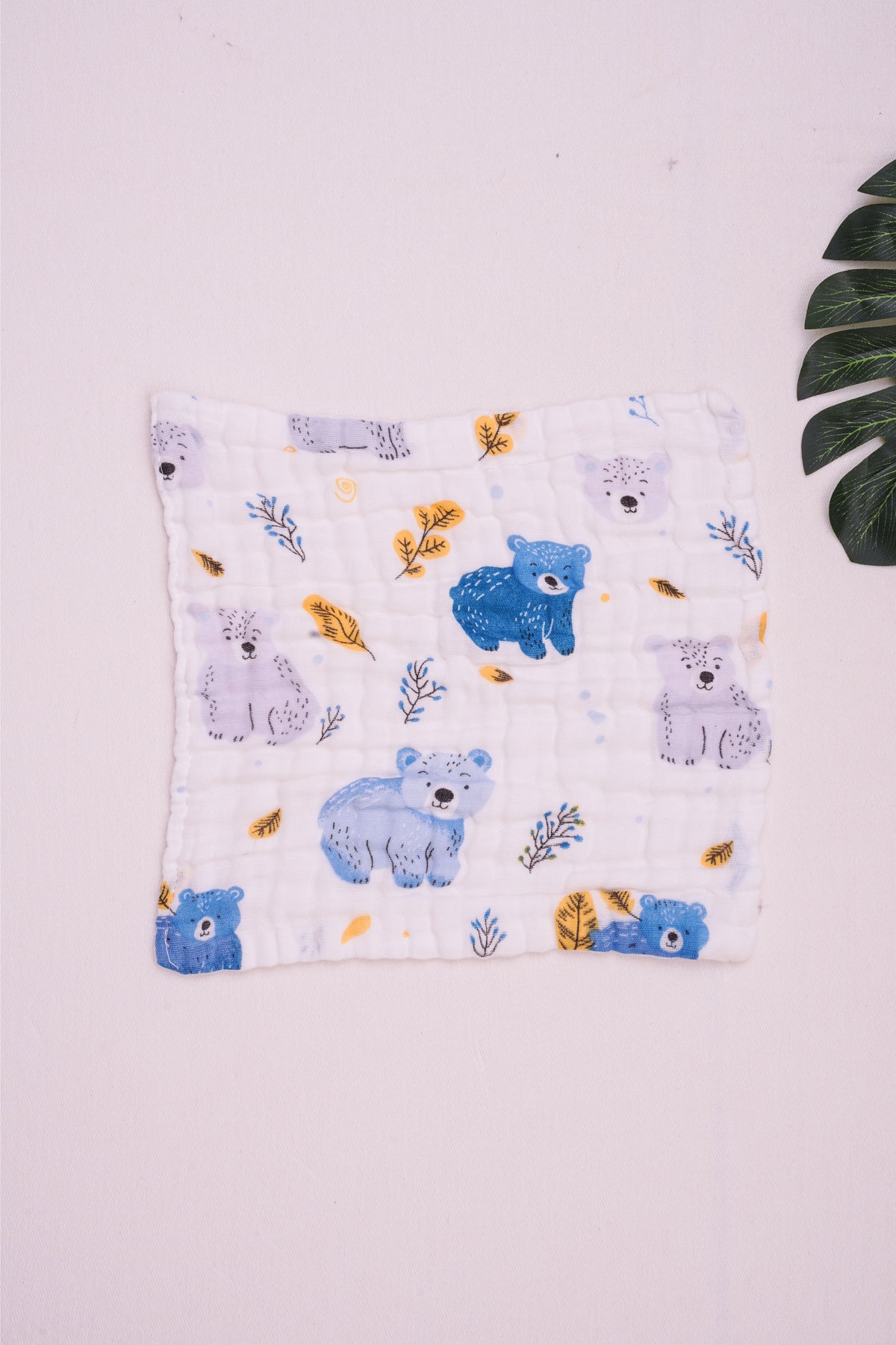 Bear - Crinkle Muslin Wash Cloth