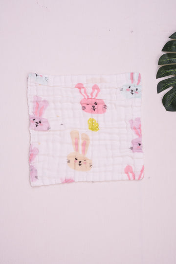 Bunny - Crinkle Muslin Washcloth