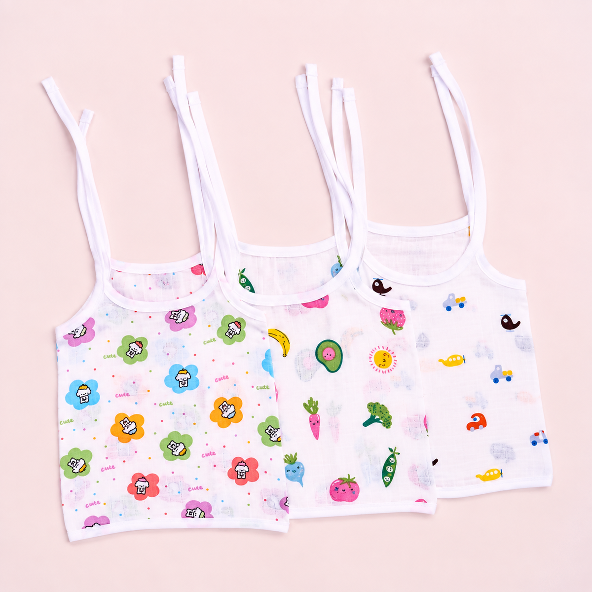 Muslin Knot Jabla Pack of 3 (Assorted Prints)