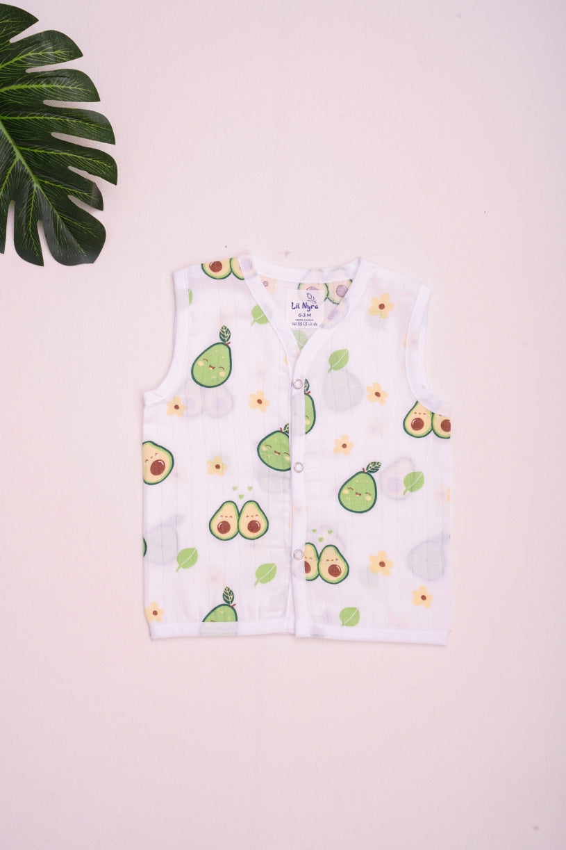 Avacado - Muslin Button Jabla