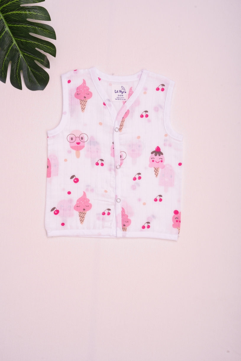 Muslin Button Jabla Pack of 5 (Assorted Prints)